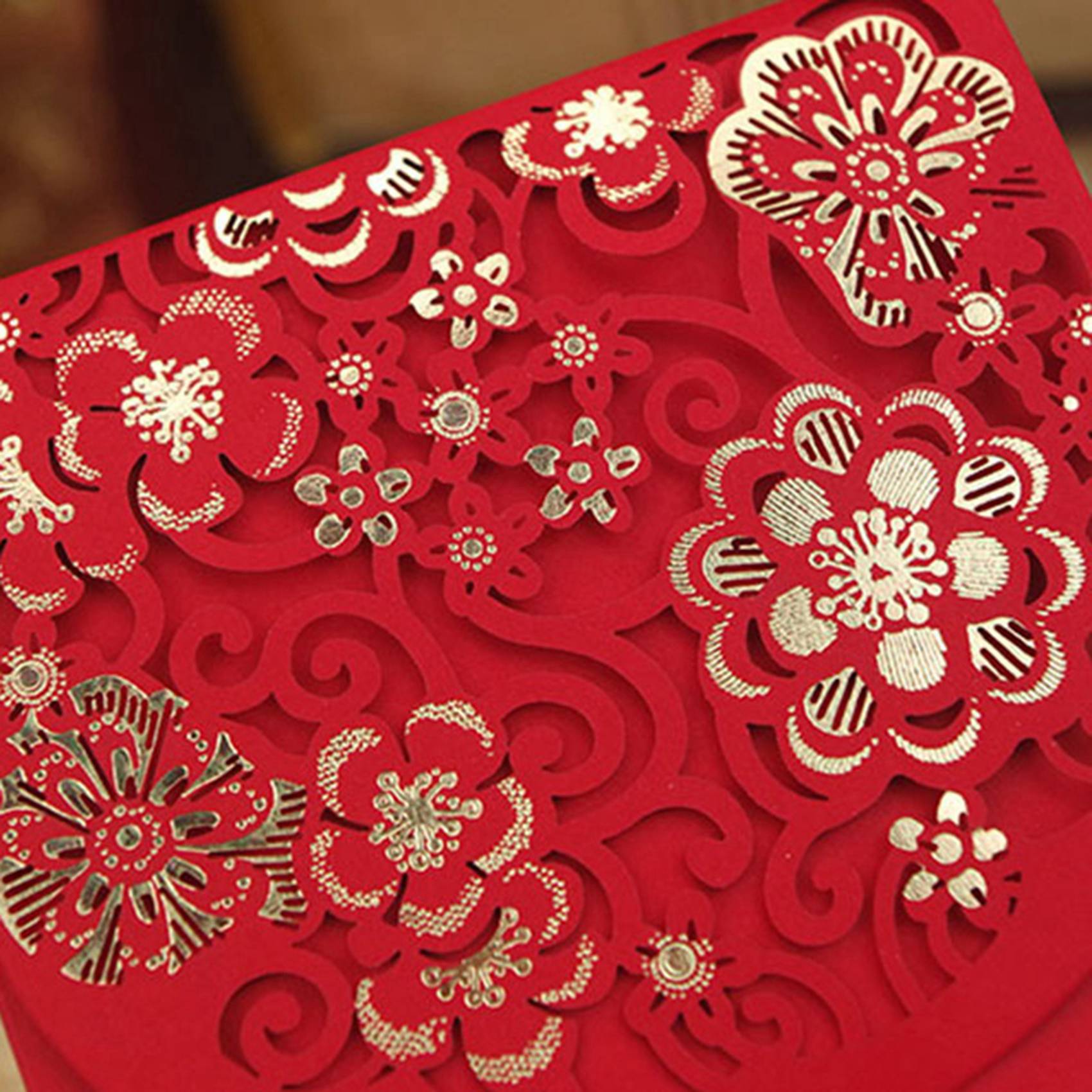 Wedding Envelopes - 20 SZT. Chińskie Czerwone Koperty na