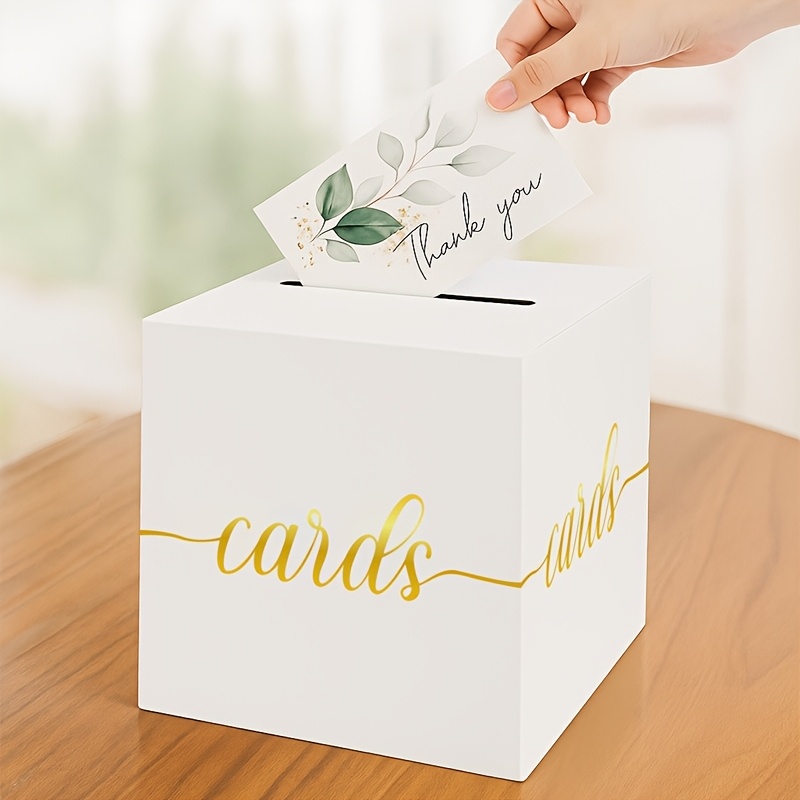 4 szt. Białe kartki ślubne z z – Wedding Card Box recenzja i cena
